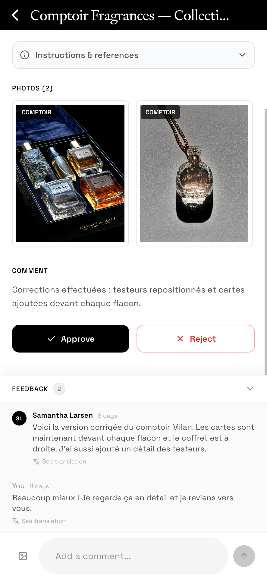 Visual merchandising photo validation