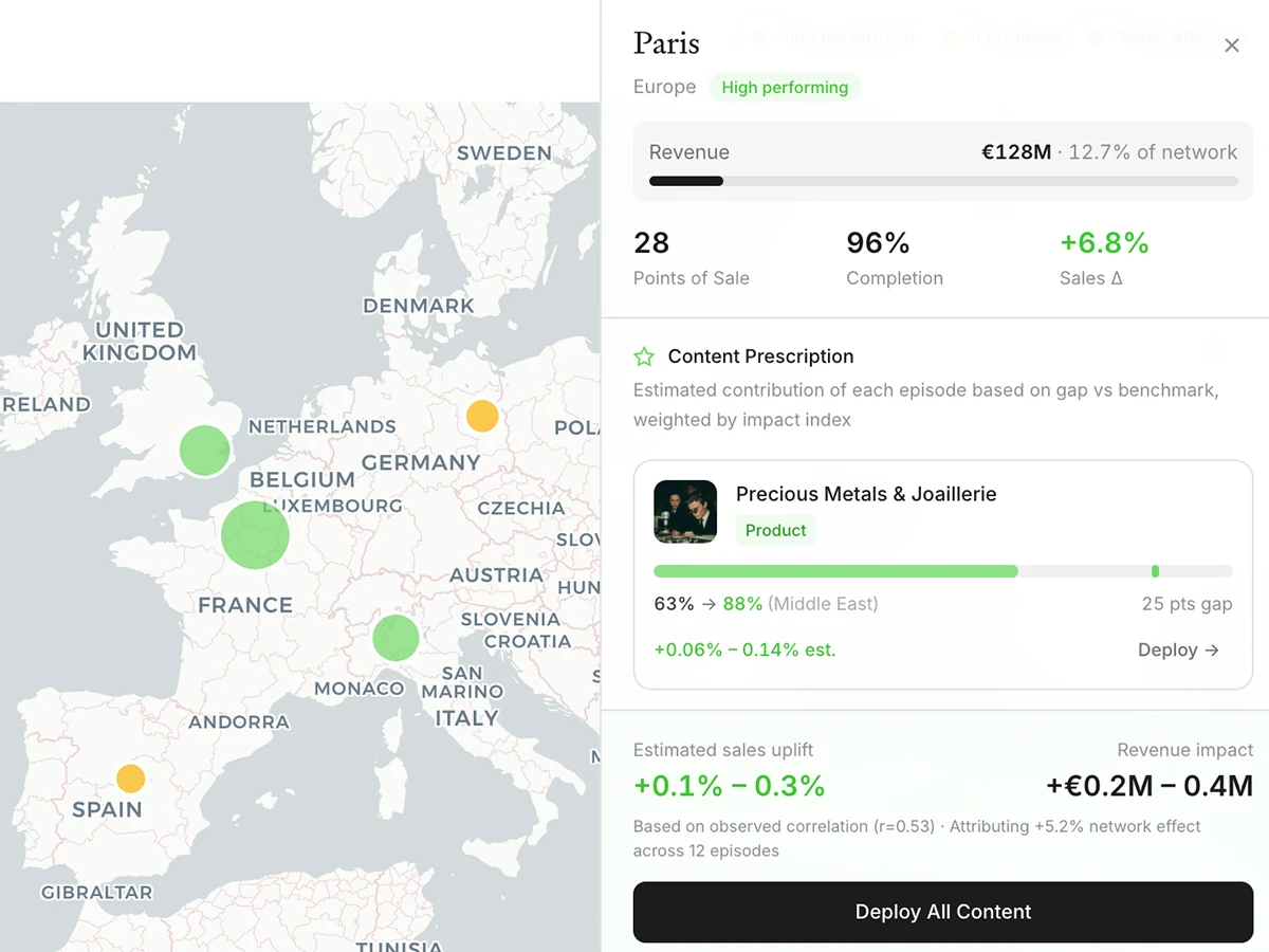 Content management and deployment interface